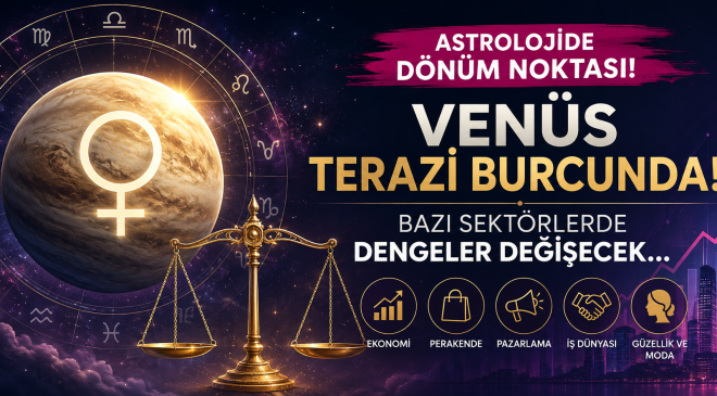 Astrolojide Dönüm Noktası: Venüs Terazi Burcunda! Bazı Sektörlerde Dengeler Değişecek…